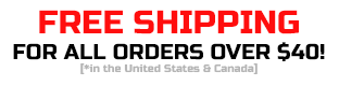 Free Shipping for all orders over $40!